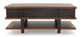 Stanah Coffee Table with Lift Top Cocktail Table Lift Ashley Furniture