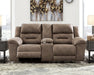 Stoneland Power Reclining Loveseat with Console Loveseat Ashley Furniture