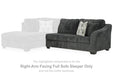 Biddeford 2-Piece Sleeper Sectional with Chaise Sectional Ashley Furniture