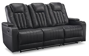 Center Point Reclining Sofa with Drop Down Table Sofa Ashley Furniture