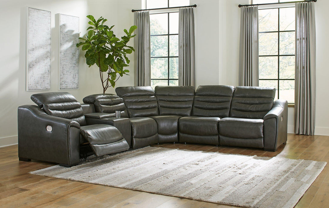 Center Line Power Reclining Sectional Sectional Ashley Furniture