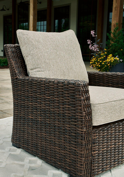 Brook Ranch Outdoor Lounge Chair with Cushion Outdoor Seating Ashley Furniture