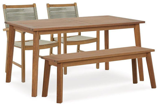 Janiyah Outdoor Set Outdoor Dining Set Ashley Furniture