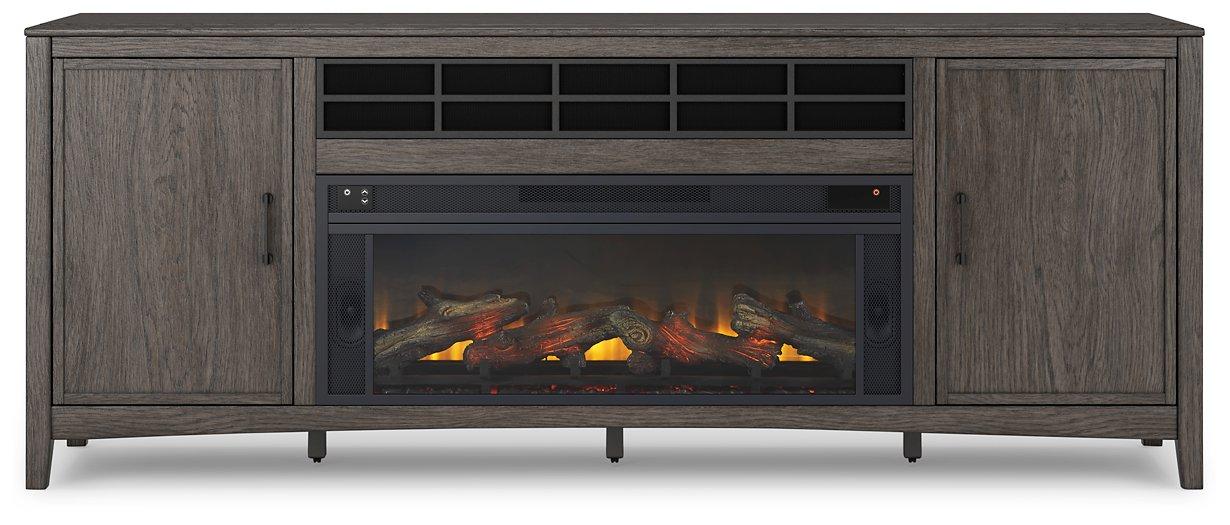 Montillan 84" TV Stand with Electric Fireplace TV Stand Ashley Furniture