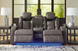 Fyne-Dyme Power Reclining Loveseat with Console Loveseat Ashley Furniture