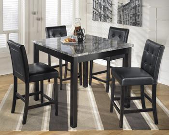 Maysville Counter Height Dining Table and Bar Stools (Set of 5) Counter Height Table Ashley Furniture