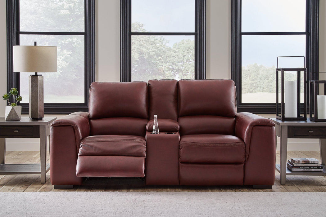 Alessandro Power Reclining Loveseat with Console Loveseat Ashley Furniture