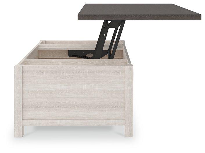 Dorrinson Coffee Table with Lift Top Cocktail Table Lift Ashley Furniture