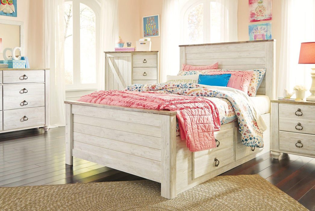 Willowton Bed with 2 Storage Drawers Bed Ashley Furniture