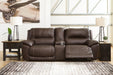 Dunleith 3-Piece Power Reclining Loveseat with Console Sectional Ashley Furniture