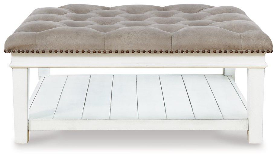 Kanwyn Upholstered Ottoman Coffee Table Cocktail Table Ashley Furniture