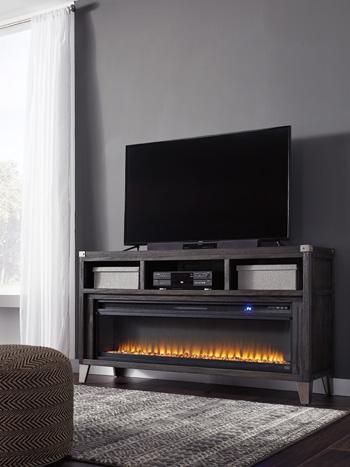 Todoe 65" TV Stand with Electric Fireplace TV Stand Ashley Furniture