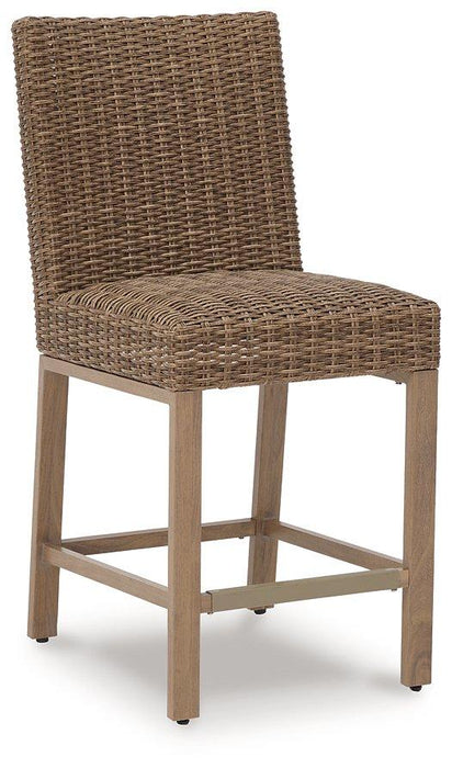 Walton Bridge Outdoor Bar Stool (Set of 2) Outdoor Barstool Ashley Furniture