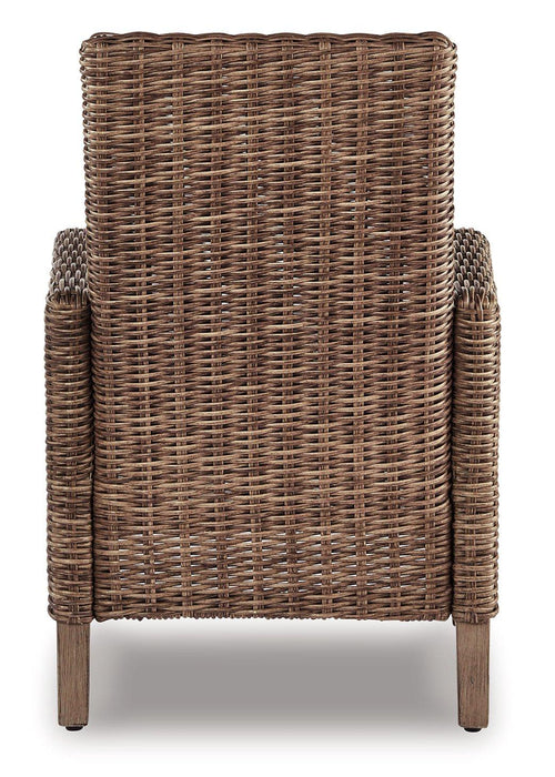 Beachcroft Outdoor Arm Chair with Cushion (Set of 2) Outdoor Dining Chair Ashley Furniture