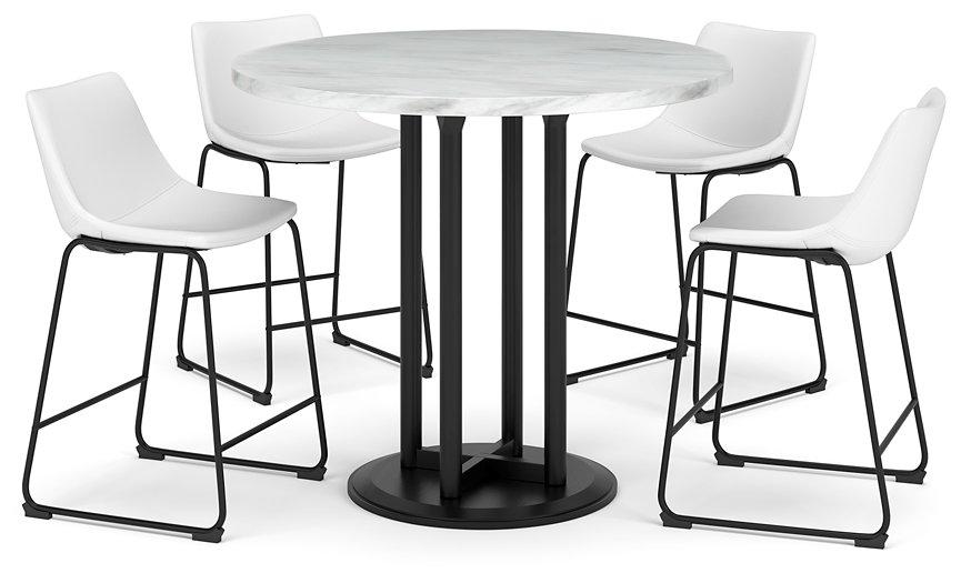 Centiar Counter Height Dining Set Barstool Set Ashley Furniture