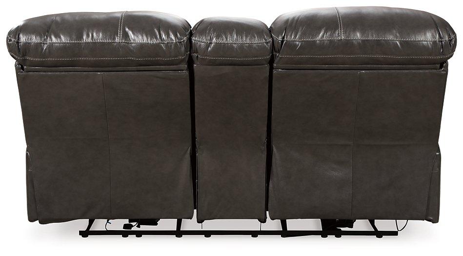 Hallstrung Power Reclining Loveseat with Console Loveseat Ashley Furniture