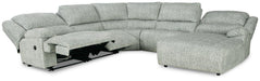 McClelland Reclining Sectional with Chaise Sectional Ashley Furniture