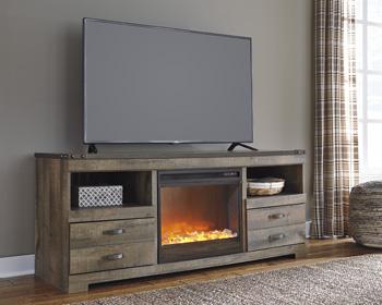 Trinell 63" TV Stand with Electric Fireplace TV Stand Ashley Furniture