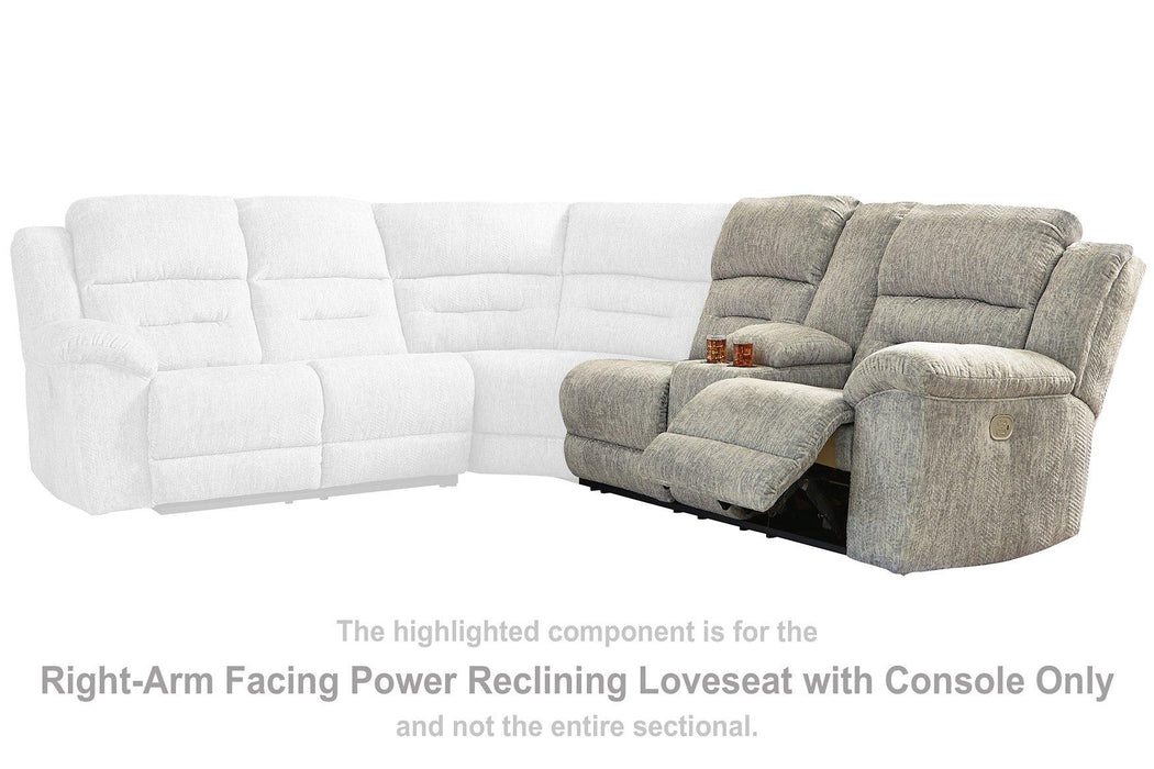 Family Den 3-Piece Power Reclining Sectional Sectional Ashley Furniture