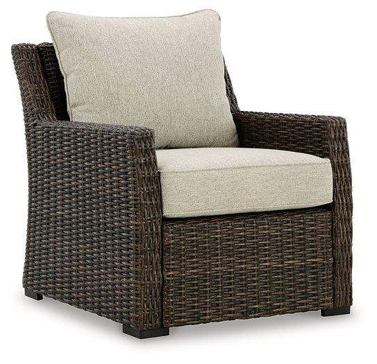 Brook Ranch Outdoor Lounge Chair with Cushion Outdoor Seating Ashley Furniture