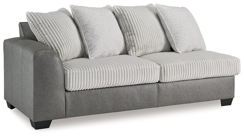 Clairette Court Sectional with Chaise Sectional Ashley Furniture