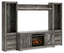 Wynnlow 4-Piece Entertainment Center with Electric Fireplace Entertainment Center Ashley Furniture