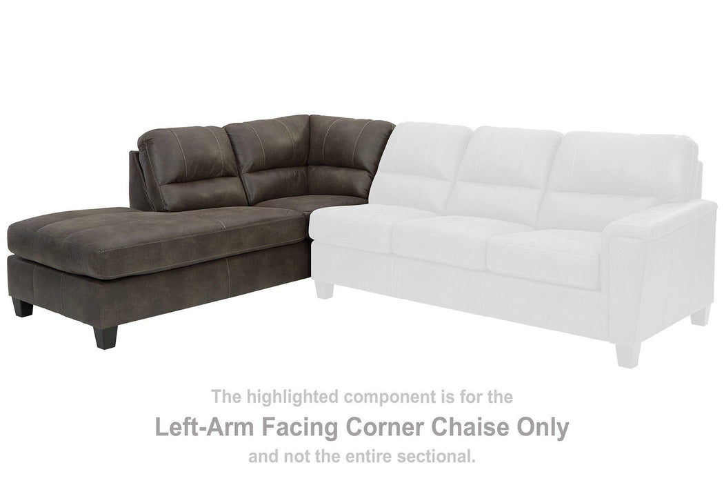 Navi 2-Piece Sleeper Sectional with Chaise Sectional Ashley Furniture