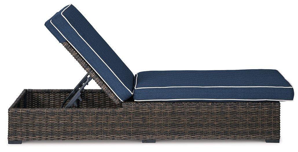 Grasson Lane Chaise Lounge with Cushion Outdoor Seating Ashley Furniture