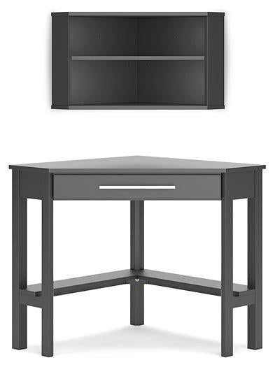 Otaska Home Office Corner Desk with Bookcase Desk Ashley Furniture