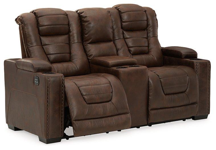 Owner's Box Power Reclining Loveseat with Console Loveseat Ashley Furniture