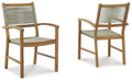 Janiyah Outdoor Dining Arm Chair (Set of 2) Outdoor Dining Chair Ashley Furniture