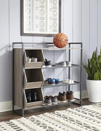 Maccenet Shoe Rack Bookcase Ashley Furniture