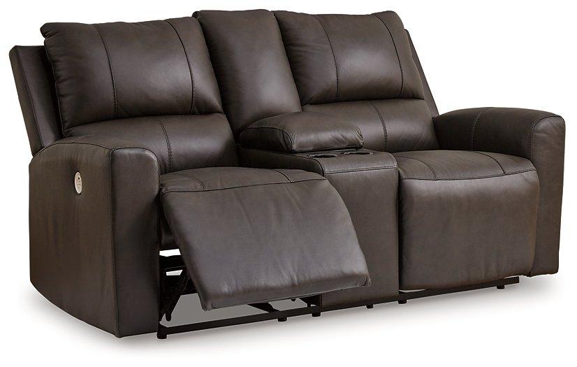 Boxmere Power Reclining Loveseat with Console Loveseat Ashley Furniture