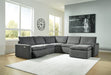 Hartsdale Power Reclining Sectional with Chaise Sectional Ashley Furniture