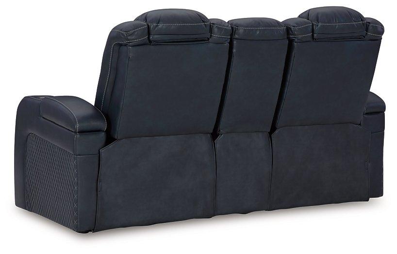 Fyne-Dyme Power Reclining Loveseat with Console Loveseat Ashley Furniture