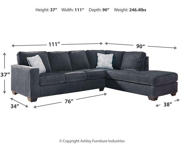 Altari 2-Piece Sleeper Sectional with Chaise Sectional Ashley Furniture