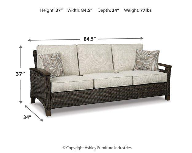 Paradise Trail Sofa with Cushion Outdoor Seating Ashley Furniture