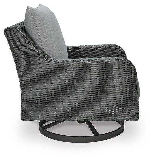 Elite Park Outdoor Swivel Lounge with Cushion Outdoor Seating Ashley Furniture