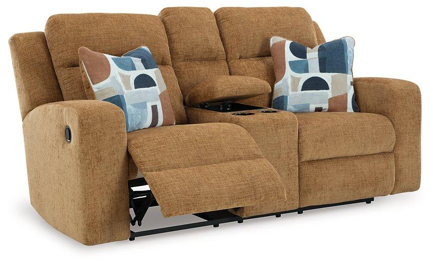 Kanlow Reclining Loveseat with Console Loveseat Ashley Furniture