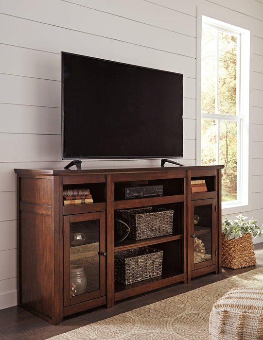 Harpan 72" TV Stand with Electric Fireplace TV Stand Ashley Furniture