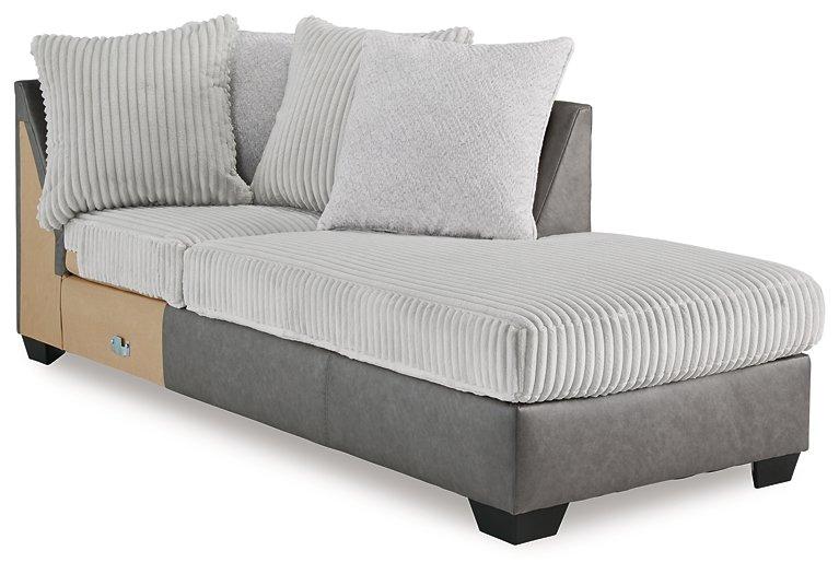 Clairette Court Sectional with Chaise Sectional Ashley Furniture