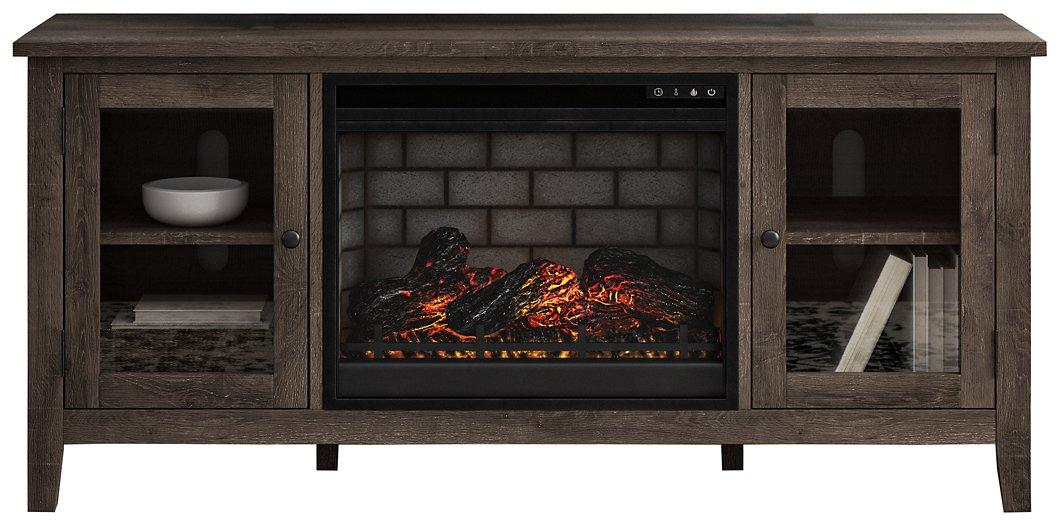 Arlenbry 60" TV Stand with Electric Fireplace TV Stand Ashley Furniture