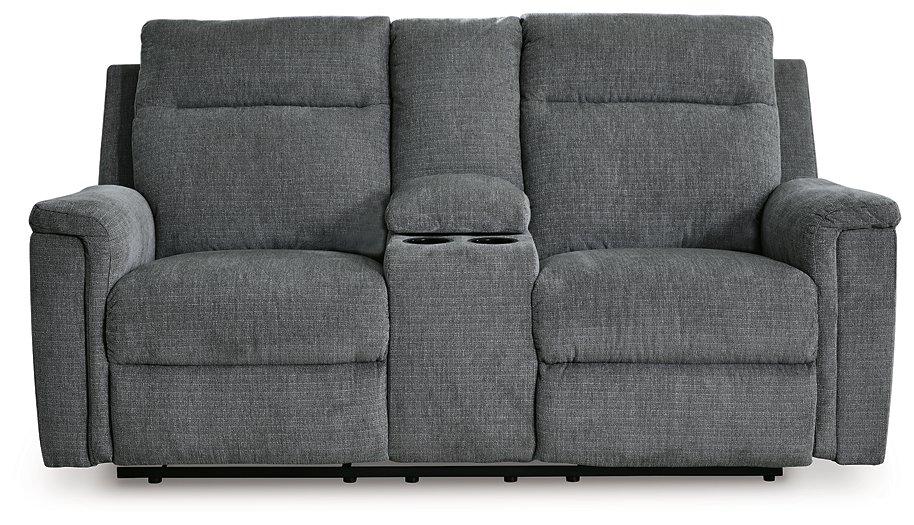 Barnsana Power Reclining Loveseat with Console Loveseat Ashley Furniture