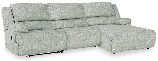 McClelland Reclining Sectional with Chaise Sectional Ashley Furniture