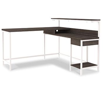 Dorrinson Home Office L-Desk with Storage Desk Ashley Furniture