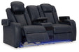 Fyne-Dyme Power Reclining Loveseat with Console Loveseat Ashley Furniture