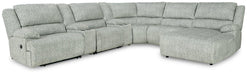 McClelland Reclining Sectional with Chaise Sectional Ashley Furniture