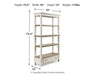 Realyn 75" Bookcase Bookcase Ashley Furniture