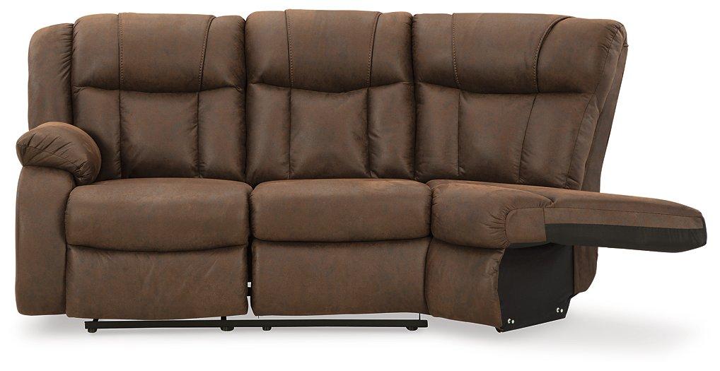 Trail Boys 2-Piece Reclining Sectional Sectional Ashley Furniture