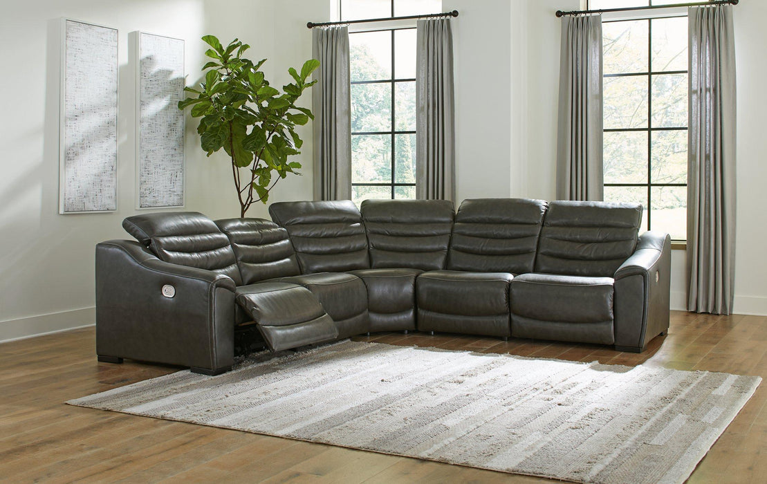 Center Line Power Reclining Sectional Sectional Ashley Furniture